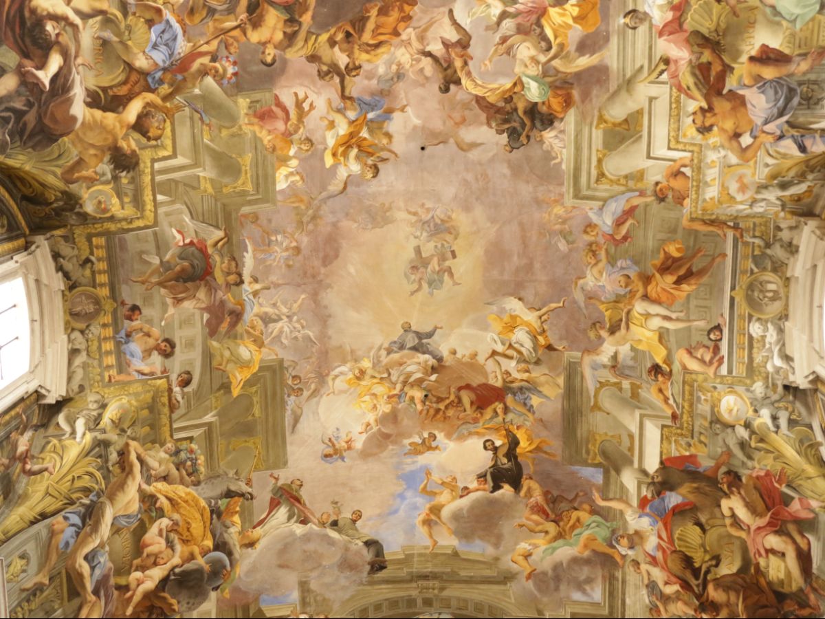 St Ignatius church ceiling