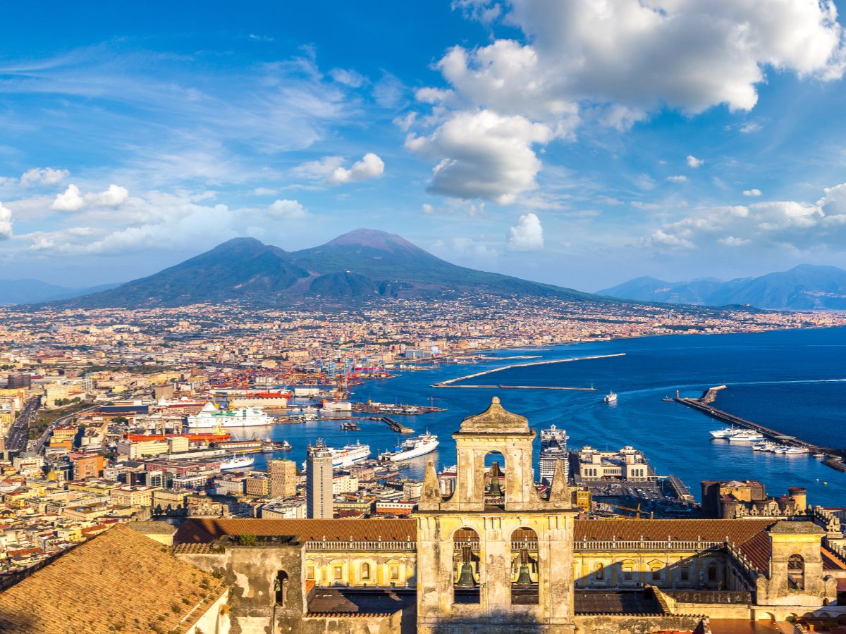 panoramic view of vesuvius